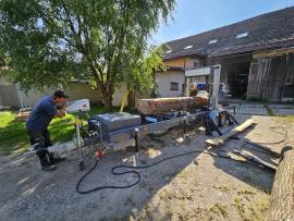 Ferăstrău cu bandă TP-600 mobilní , |  Tehnologie de tăiere | Echipament pentru prelucrarea lemnului | Drekos Made s.r.o